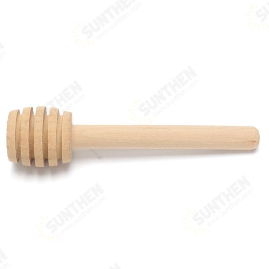 50pcs Wooden Jam Honey Dipper Wood Stirring Rod Stick Spoon Dip Drizzler 8/10/16cm