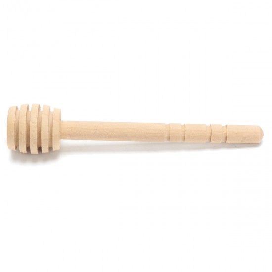 50pcs Wooden Jam Honey Dipper Wood Stirring Rod Stick Spoon Dip Drizzler 8/10/16cm