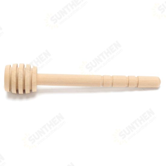 50pcs Wooden Jam Honey Dipper Wood Stirring Rod Stick Spoon Dip Drizzler 8/10/16cm