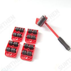 5PCS Furniture Lifter Easy Moving Sliders Mover Tool Set Roller Move Tools 5PCS Furniture Lifter Easy Moving Sliders Mover Tool Set Roller Move Tools