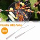 5PCS Telescoping Roasting Sticks Barbecue Spit Forks Sausage BBQ Barbecue Tool