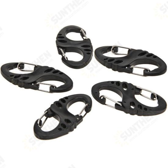 5pcs 8 Shape Carabiner Quick Hang Buckle for Outdoor Climbing Camping Hiking Travel 5pcs 8 Shape Carabiner Quick Hang Buckle for Outdoor Climbing Camping Hiking Travel