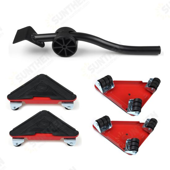 5pcs Heavy Duty Furniture Slider Lifter Movers Tool Kit Roller Transport Trolley 5pcs Heavy Duty Furniture Slider Lifter Movers Tool Kit Roller Transport Trolley