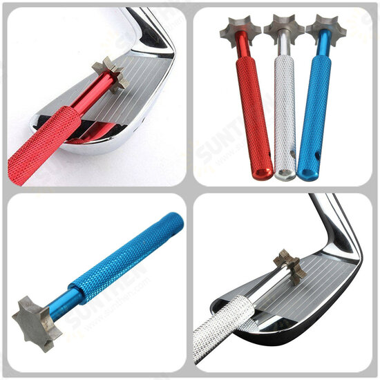 6 Cutters Golf Wedge Club Grooove Iron Club Grooove Tool Sharpener Cleaner Tools 6 Cutters Golf Wedge Club Grooove Iron Club Grooove Tool Sharpener Cleaner Tools