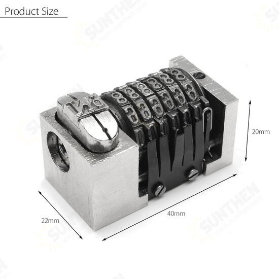 6 Digits Backward Letterpress Numbering Machine