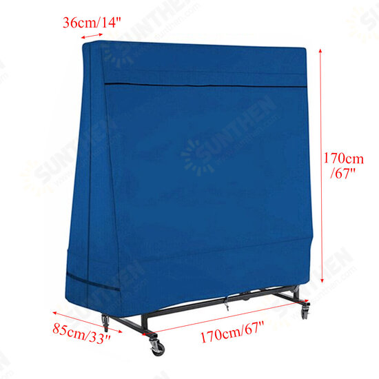 67''x67''x33''x14'' Waterproof Dustproof Table Tennis Table Cover