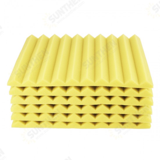 6Pcs 30x30x2.5cm Soundproofing Foam Acoustic Wall Panels Studio Soundproof Foam