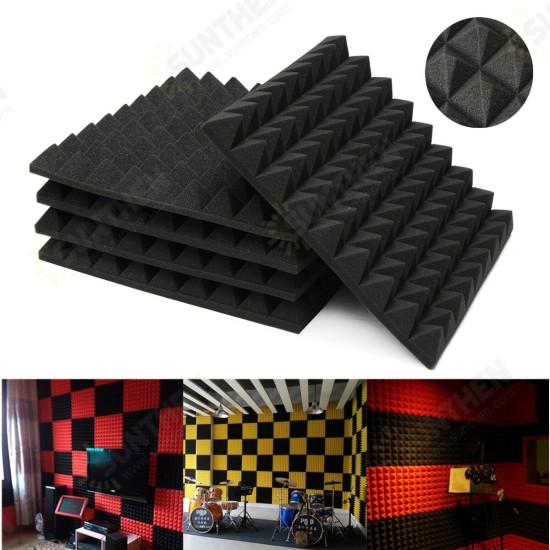 6Pcs 45x45x5cm Sound-absorbing Cotton Soundproof Cotton Foam Wall Muffler Spong