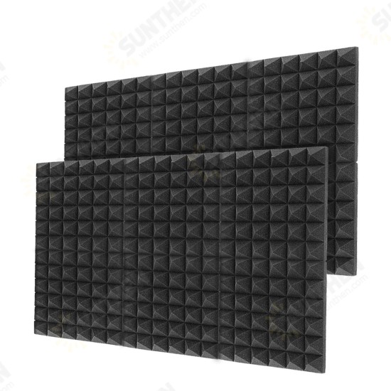 6Pcs Acoustic Foam Studio Soundproofing Foam Wedges Wall Tiles 12 x 12 x 2inch