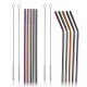 7PCS Premium Stainless Steel Metal Drinking Straw Reusable Straws Set With Cleaner Brushes 7PCS Premium Stainless Steel Metal Drinking Straw Reusable Straws Set With Cleaner Brushes