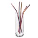 7PCS Premium Stainless Steel Metal Drinking Straw Reusable Straws Set With Cleaner Brushes