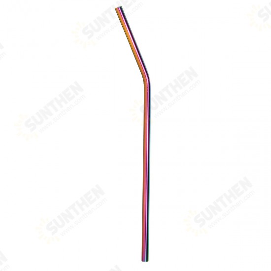 7PCS Premium Stainless Steel Metal Drinking Straw Reusable Straws Set With Cleaner Brushes 7PCS Premium Stainless Steel Metal Drinking Straw Reusable Straws Set With Cleaner Brushes