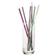 7PCS Premium Stainless Steel Metal Drinking Straw Reusable Straws Set With Cleaner Brushes