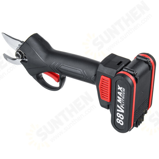 88V Cordless Rechargeable Electric Pruning Shears Secateur Branch Cutter Scissor