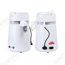 AC110V / 220V Housing Use Pure Water Distiller 4L Distilled Water Machine Distillation Purifier Stainless Steel Water Filter with English Manual AC110V / 220V Housing Use Pure Water Distiller 4L Distilled Water Machine Distillation Purifier Stainless Steel Water Filter with English Manual
