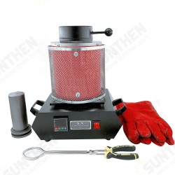 AC110V/220V 1600W 2KG Gold Melting Furnace Digital Melting Furnace Machine Heating Capacity Casting Refining Metals Gold Silve AC110V/220V 1600W 2KG Gold Melting Furnace Digital Melting Furnace Machine Heating Capacity Casting Refining Metals Gold Silve
