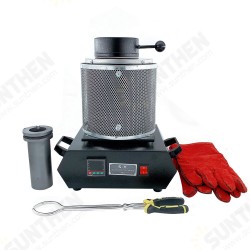 AC110V/220V 1600W 2KG Gold Melting Furnace Digital Melting Furnace Machine Heating Capacity Casting Refining Metals Gold Silve AC110V/220V 1600W 2KG Gold Melting Furnace Digital Melting Furnace Machine Heating Capacity Casting Refining Metals Gold Silve