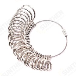 Aluminium Ring Sizer Mandrel Finger Sizing Measuring Stick and Stainless Iron Ring Sizer Guage Set Jewelry Tools Aluminium Ring Sizer Mandrel Finger Sizing Measuring Stick and Stainless Iron Ring Sizer Guage Set Jewelry Tools