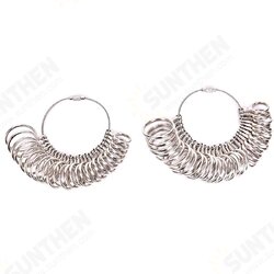 Aluminium Ring Sizer Mandrel Finger Sizing Measuring Stick and Stainless Iron Ring Sizer Guage Set Jewelry Tools Aluminium Ring Sizer Mandrel Finger Sizing Measuring Stick and Stainless Iron Ring Sizer Guage Set Jewelry Tools