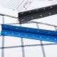 Aluminum Alloy Three Edged Ruler Laser Engraving Drawing Ruler Architectural Design Decoration Inch Centimeter Scale