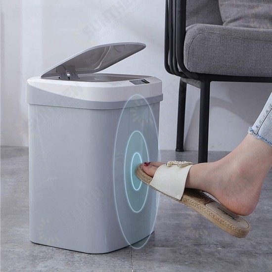 Automatic Intelligent Sensor Trash Bin Household Living Room Kitchen Bedroom Bathroom Trash Plastic Bin