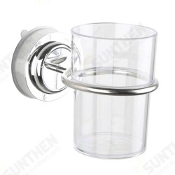 Bathroom Suction Wall Mounted Single Stainless Toothbrush Tumbler Holder with Cup Bathroom Suction Wall Mounted Single Stainless Toothbrush Tumbler Holder with Cup