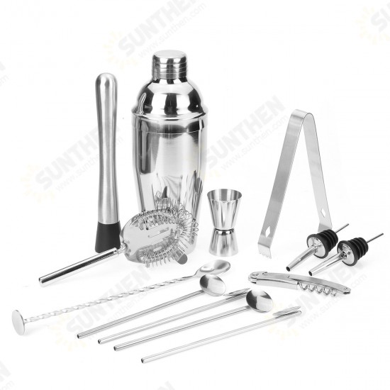 Cocktail Maker Set Shaker Mixer Stainless Steel Bar Bartender Drink Making Kit