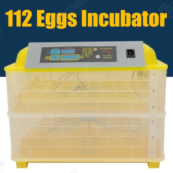 Digital Automatic 112 Eggs Incubator Egg Hatching Machine Incubator US EU Plug