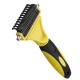 Double Sides Pet Dog Fur Brush Comb Dog Cat Grooming Deshedding Trimmer Tool Pet Rake 12/23 Blades Double Sides Pet Dog Fur Brush Comb Dog Cat Grooming Deshedding Trimmer Tool Pet Rake 12/23 Blades