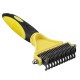 Double Sides Pet Dog Fur Brush Comb Dog Cat Grooming Deshedding Trimmer Tool Pet Rake 12/23 Blades