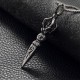 EDC Self defensee Gear TitanIium Steel Necklace Knife Beads Pendant Paracord Outdoor DIY Decorations Outdoor Personal Safety Tool