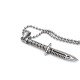 EDC Titaniumm Steel Knifee Necklace Swordd Pendant Fashion Creative Ornament Men's Necklace Outdool Self-defensee Tool