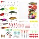Fishing Accessories Kit Fishing Tackle Set +Tackle Box Pliers Hooks Tools Kit