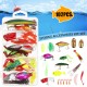 Fishing Accessories Kit Fishing Tackle Set +Tackle Box Pliers Hooks Tools Kit