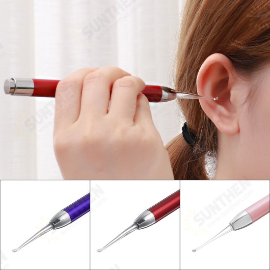 LED Flashlight Earpick Ear Wax Remover Ear Cleaning Tool for Children and Adult Ear Care Set