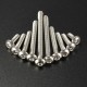 M3 Bolts Stainless Steel Screws Button Head Socket Cap 10 Size M3 Bolts Stainless Steel Screws Button Head Socket Cap 10 Size