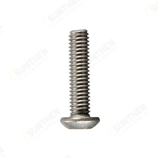 M3 Bolts Stainless Steel Screws Button Head Socket Cap 10 Size M3 Bolts Stainless Steel Screws Button Head Socket Cap 10 Size