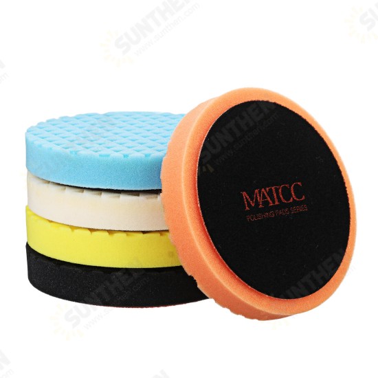 8Pcs 6 Inch Car Polishing Pad Kit M14 Buffing Pads with Wool Bonnet Pads for Car Polisher and Household Electric Drill