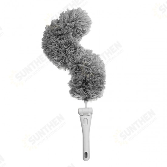 Microfiber Feather Dusters with 270° Rotation Head Extension Pole for Cleaning Tool