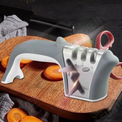 4 Stage Sharpener Grinding Tungsten Diamond Ceramic Scissor Sharpening Knife Whetstone Fishtail Handle Kitchen Tools 4 Stage Sharpener Grinding Tungsten Diamond Ceramic Scissor Sharpening Knife Whetstone Fishtail Handle Kitchen Tools
