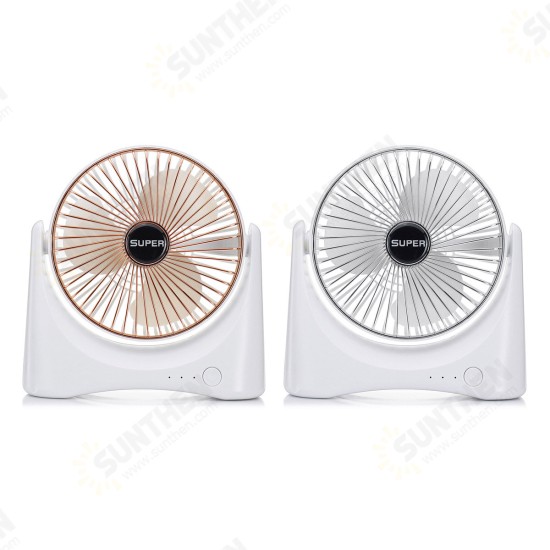 Mini USB Desktop Fan Rechargeable 3 Speed Portable Handheld Travel Home Office