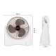 Mini USB Desktop Fan Rechargeable 3 Speed Portable Handheld Travel Home Office