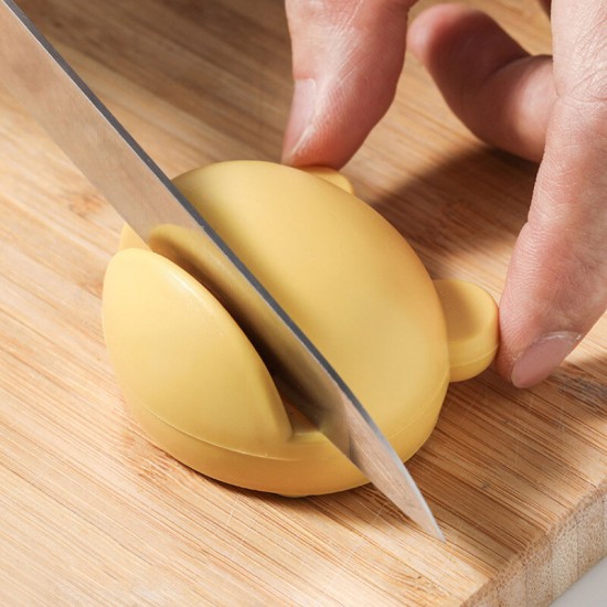 Multifunction Cartoon Design Stable Mini Knife Sharpener Kitchen Tools Grindstone Scissors Kitchen Gadgets