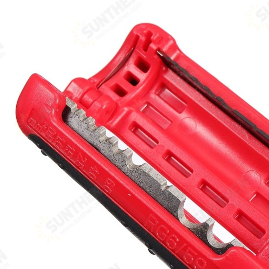 Multifunction Coaxial Cable Wire Pen Cutter Stripper Hand Pliers Tool for Cable Stripping SCVD889