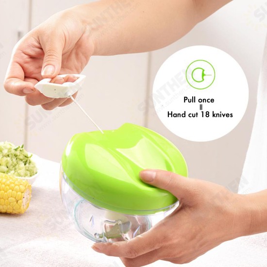 Multifunction Manual Food Chopper Shredder Kitchen Onion Chopper Manual Garlic Cutter Blade Juicer Slicer Vegetable Chopper