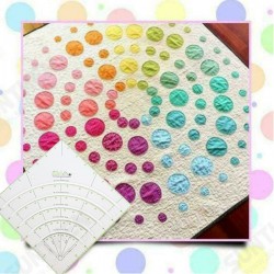 Multifunctional Acrylic Arcs & Fans Quilt Paper Fabric Circle Cutter Ruler Multifunctional Acrylic Arcs & Fans Quilt Paper Fabric Circle Cutter Ruler