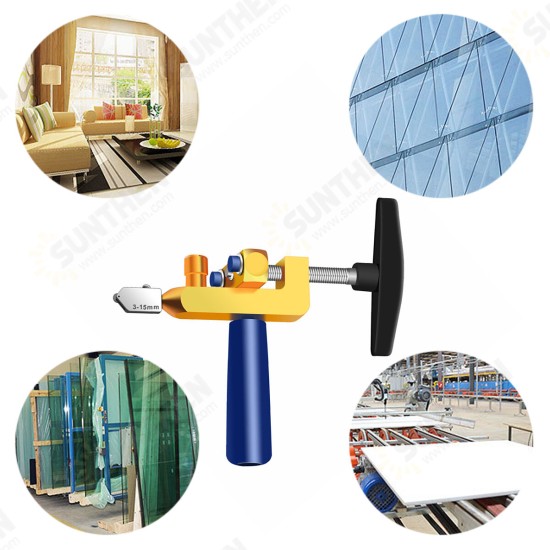 One-piece Glass Cutter Tile Opener Tile Glass Cutter Glass Cutter Head Pusher