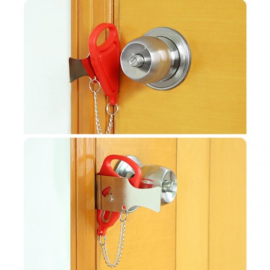 Portable Door Lock Travel Hotel Anti Theft Hardware Security Protection Home