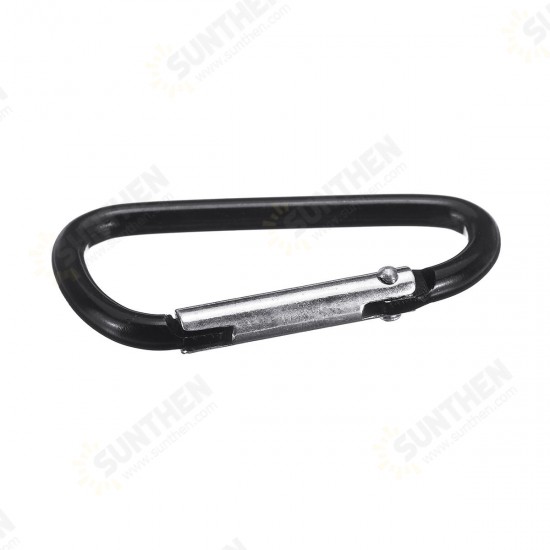 Screw Lock D-Shaped Carabiner Hook Keyring Clip