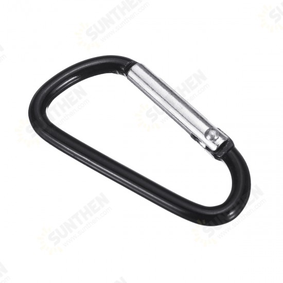 Screw Lock D-Shaped Carabiner Hook Keyring Clip Screw Lock D-Shaped Carabiner Hook Keyring Clip